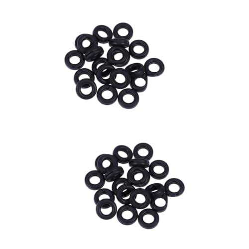 BUTIFULSIC 20 Pairs Eyeglass Silicone Ring Glasses Retainers Silicon Anti- Slip Ring Sunglass Holder Soft Comfortable Anti- Slip Holder Eyeglass Anti- Slip Round Ring Holders Black