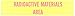Brady 93616 Radiation Sign, 1-11/16" x 8", Magenta/Yellow