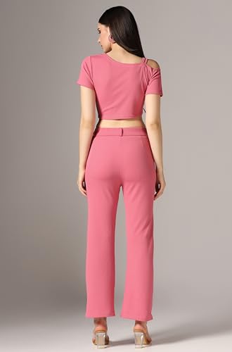 Image of TOPLOT co ord Set for Women Solid Top and Bottom