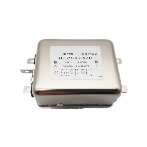 Filtro antiinterferencias de 220V y 10A HT323-10-L8-H1 monofásico