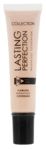 Collection Cosmetics Lasting Perfection, Weightless Matte Foundation, Waterproof and Transfer-proof, 30ml, Cool Ivory