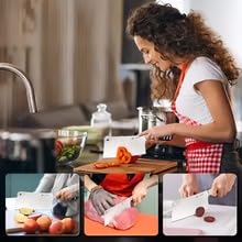 Image of PINBO Cleaver Knife 1PCS Meat Cleaver Knife for Meat Cutting Razor Sharp Blade Ergonomic Handle Design, Stainless Steel Professional Butcher Chopper, Heavy Duty Blade for Home Kitchen and Restaurant