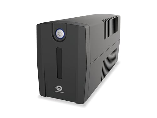 Conceptronic ZEUS01G Alimentation d'énergie Non interruptible Interactivité de Ligne 0,65 kVA 360 W 2 Sortie(s) CA