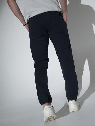 Image of Hubberholme Men Olive Regular Smart Joggers HHMWJS002 OL