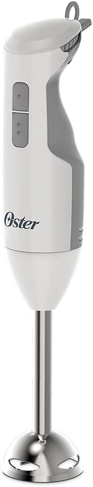 Oster Versatile Turbo Function Stick Mixer Hand Blender - 250 Watt - Turbo function - Stainless Steel Shaft and Blade - Include Whisk Attachment