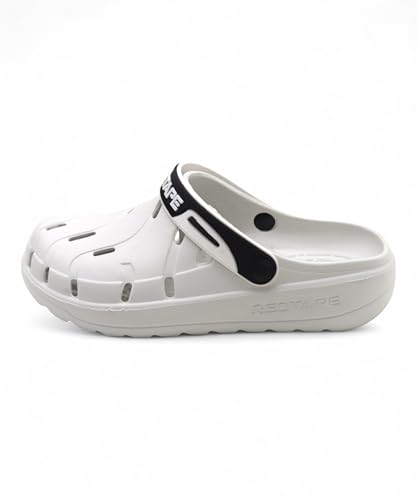 Image of Red Tape Mens Lightweight EVA Clogs Slip-On Comfortable Casual Footwear with Adjustable Back Strap and Anti-Slip Outsole