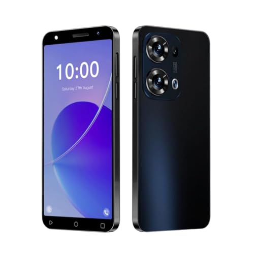 LatsYrs 4G �X�}�[�g�t�H���A5�C���`HD�f�B�X�v���C�A2GB�����16GB /128GB�܂Ŋg���\�AAndroid 10.0,3500mAh�������o�b�e���[�A�f���A��SIM�f���A���J�����AFace ID���b�N�����g�ѓd�b(�u���b�N)