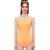 [SWAVE] レディース フィットネス水着 ワンピーストレーニング (JP, アルファベット, S, ORG (オレンジ))