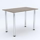 AKKE 80x60 | Stół do jadalni - stół do jadalni - stół z chromowanymi nogami - stół kuchenny - stół biurowy | TRUFLA