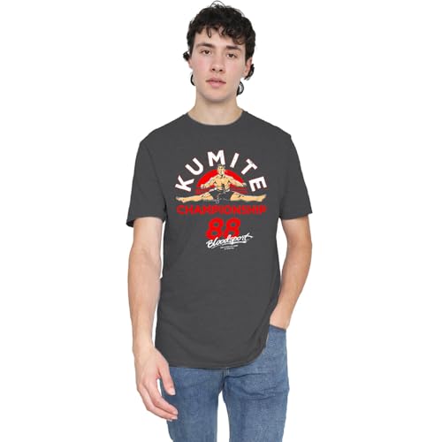 T-shirt Bloodsport Championship 88 Charcoal aux finitions minimalistes de haute tenue