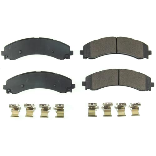 Image of PowerStop Rear Brake Pads for Ram 3500 2019-25 - Z17 Ceramic Brake Pads with Installation Hardware, 17-2224