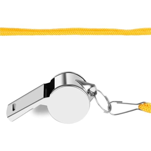 Silbatos metálicos deportivos con cuerda 10 piezas miniatura 4