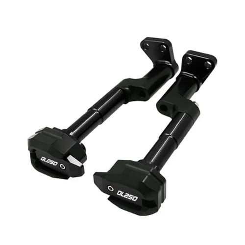 Sliders de cadre moto Suzuki DL 250 protection crash pad moteur CNC noir