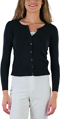 Image of ToBeInStyle Women's Long Sleeve Button Down V-Neck Cardigan