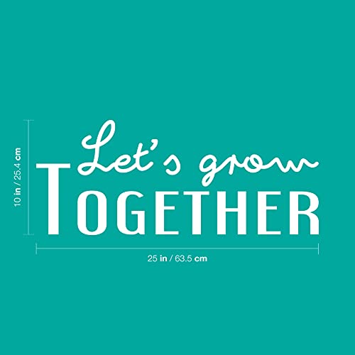 Vinilo decorativo para pared con frase positiva 10" x 25" miniatura 3