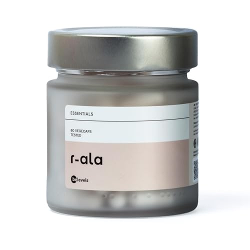 be levels R-Ala Ácido Alfa Lipoico 200mg 60 Cápsulas Veganas | Potente Antioxidante para Reducir Radicales Libres | Control de Colesterol y Resistencia a la Insulina | Alpha Lipoic Acid