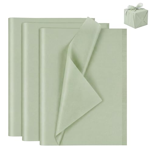 Dexpally 100 Feuilles Papier de Soie, Papier de Soie Emballage 50x35 cm - Papier d’Emballage Cadeau pour DIY, Décoration, Mariage, Anniversaire et Fêtes.