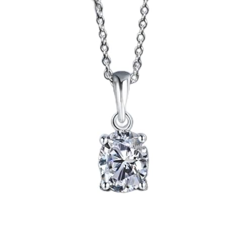 Collier moissanite 1ct pour illuminer vos tenues chics de soirée
