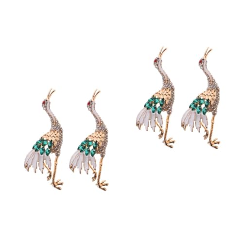 Broche d'oiseau boutonnière en alliage ciselé : l'art du montpin haut de gamme pour costume