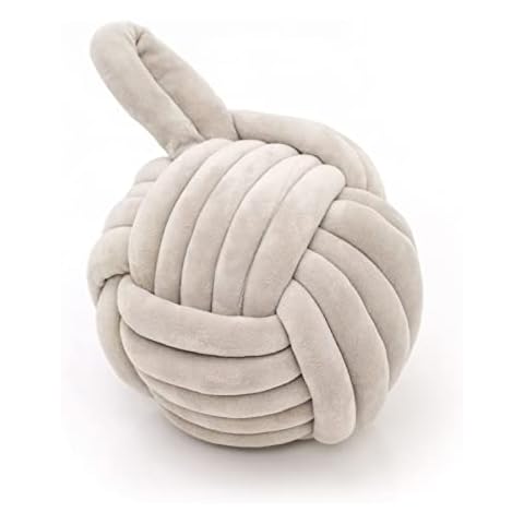 Stylish Grey Nautical Knot Doorstop Cover