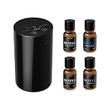Airversa AN8 Waterless Essential Oil Diffuser Starter Kit, Black