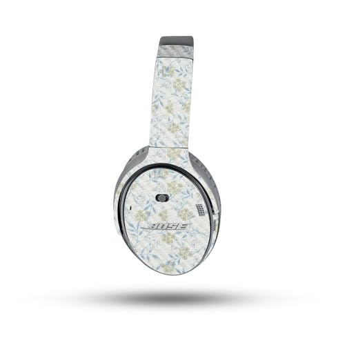 Image of MightySkins Carbon Fiber Skin Compatible with Bose QuietComfort 35 II Headphones - Jasmine | Protective, Durable Textured Carbon Fiber Finish | Easy to Apply, Remove, and Change Styles
