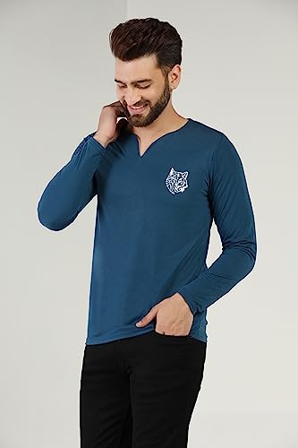 Image of INKKR Regular Fit Style V-Neck Full Sleeve T-Shirts for Men