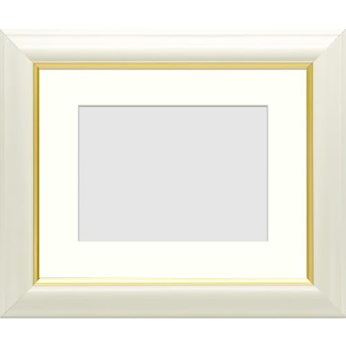 写真用額縁 工芸型/白 写真A3(420×297mm) 前面UVカットアクリル仕様 マット付き(ホワイト)
