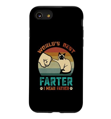World's Best Farter I Mean Father Funny Cat ���̓� 2026 �X�}�z�P�[�X iPhone SE (2020) / 7 / 8 �p