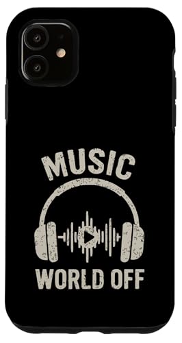 World Off Funny Music Lover Beat Makers ミュージックプロデューサー メンズ スマホケース iPhone 11 用