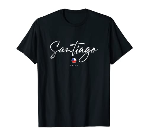 Santiago Chile T-Shirt, Black
