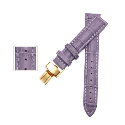 Bracelet en cuir véritable grain de bambou interchangeable 12-20mm - 4