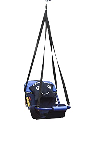 Swing for children attached to the ceiling blue color