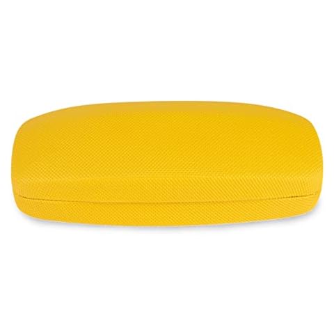 LAGO TERRA Tragbares Hartschalenetui für Brille und Sonnenbrille, leicht - Gelb Cover