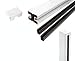 CRL AWS 2" x 2-5/8" Rectangular 180 Degree Sky White 60" Center Post Kits