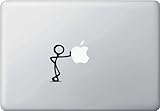 Stick Figure - LEAN - Macbook or Laptop Vinyl Decal - (Color Variations Available) (BLACK)