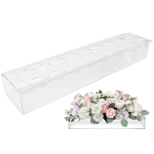 Boîte à fleurs en acrylique centre de table mariage et maison - 2