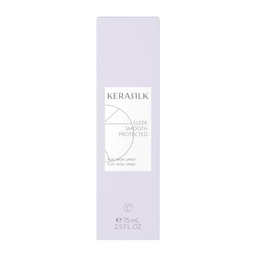 Kerasilk Flat Iron Spray, For All Hair Types, Heat Protection & Smooth Finish, Vegan, 75ml