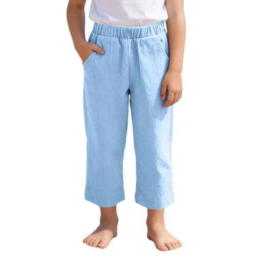 Pantalones playa verano niñas elásticos para evitar rozaduras en el colegio y vacaciones