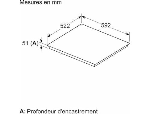 SIEMENS Table de cuisson induction 60 cm 4 foyers ED651HSB1E - vue 8