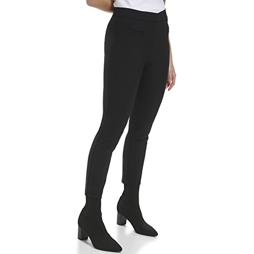Calvin Klein Women's Everyday Slim Ankle Button Waist Novelty Synthetic Trouser2