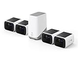eufy Security S220 SoloCam 4-Cam Pack with Homebase 3, Solar Security Camera, Wireless Outdoor Camera, Continuous Power, 2K Resolution, Wireless, 2.4 GHz Wi-Fi, No Monthly Fee, HomeBase 3 Compatible