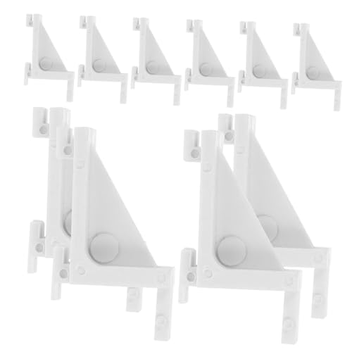 LOPUNER 10 piezas Ganchos de Soporte de Estantes de Plástico para Congelador de Instalación Accesorios para Frigoríficos y Unidades de Almacenamiento Frío