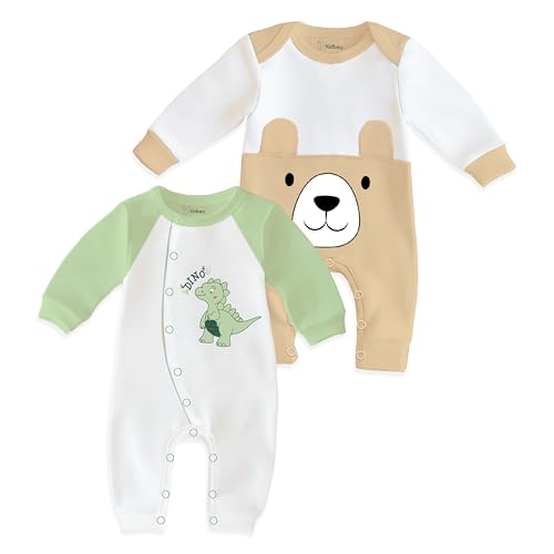 Image of Kidbea 100% Full Sleeve Cotton Baby Rompers Bodysuit Jumpsuit for New Born Baby Boy's & Girl's