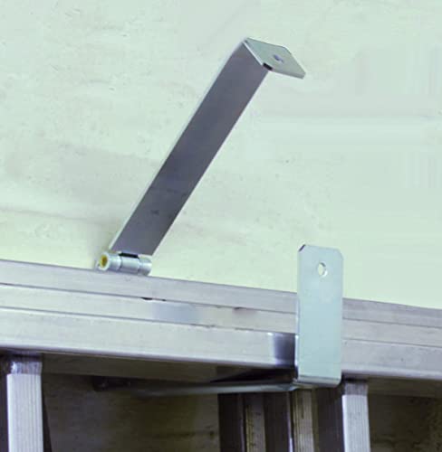 VORMANN Leiterhalter Gerätehalter Schwerlasthalter Metallhalter| Traglast 15 kg | witterungsbeständig | 2-teiliges Set, Größe: 200 x 90 x 50 mm