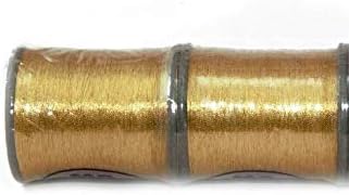 Bhavya Enterprises Zari roll (Metallic Yarn) Thread for Embroidery Work, Beading, Jewellery Making and Crafts (Gold, 2)