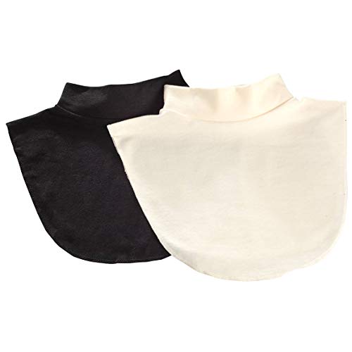 Mock Turtleneck Dicky Set of 1 black and 1 ivory