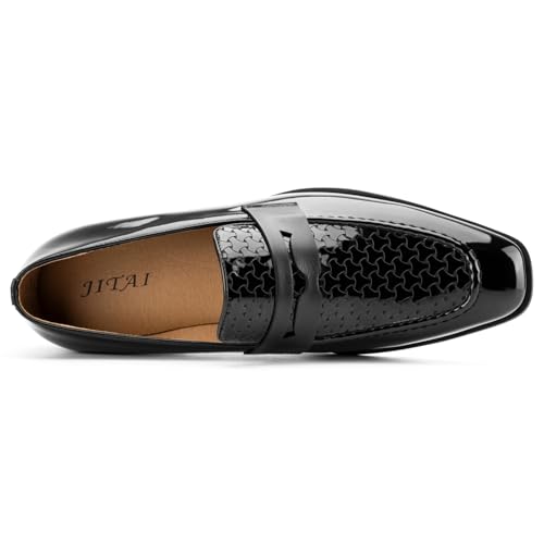 Image of JITAI Mens Velvet Loafers Dress Shoes Loafers for Men Tuxedo Suit Shoes