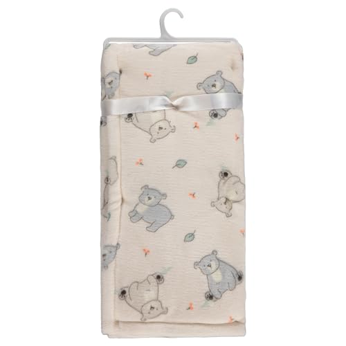 Image of 2-Ply Infant Blanket - Soft Fleece with Polyfill for Extra Fluffiness - Cozy and Warm Baby Blanket for Boys and Girls, 30x40 Inches - Dinosaur, Butterfly, Alphabet, Elephant, Bear Prints