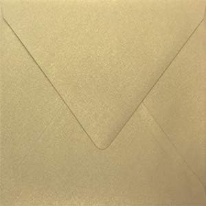 Stardream Gold Leaf 6 x 6 Euro Flap Square Envelope - 50 Envelopes